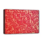 Chinese Hieroglyphs Patterns, Chinese Ornaments, Red Chinese Deluxe Canvas 18  x 12  (Stretched)