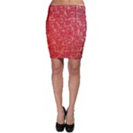 Chinese Hieroglyphs Patterns, Chinese Ornaments, Red Chinese Bodycon Skirt
