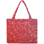 Chinese Hieroglyphs Patterns, Chinese Ornaments, Red Chinese Mini Tote Bag