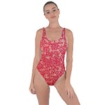 Chinese Hieroglyphs Patterns, Chinese Ornaments, Red Chinese Bring Sexy Back Swimsuit