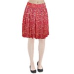 Chinese Hieroglyphs Patterns, Chinese Ornaments, Red Chinese Pleated Skirt