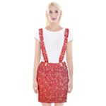 Chinese Hieroglyphs Patterns, Chinese Ornaments, Red Chinese Braces Suspender Skirt