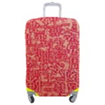 Chinese Hieroglyphs Patterns, Chinese Ornaments, Red Chinese Luggage Cover (Medium)