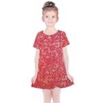 Chinese Hieroglyphs Patterns, Chinese Ornaments, Red Chinese Kids  Simple Cotton Dress