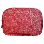Chinese Hieroglyphs Patterns, Chinese Ornaments, Red Chinese Make Up Pouch (Small)