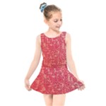 Chinese Hieroglyphs Patterns, Chinese Ornaments, Red Chinese Kids  Skater Dress Swimsuit