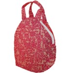 Chinese Hieroglyphs Patterns, Chinese Ornaments, Red Chinese Travel Backpack