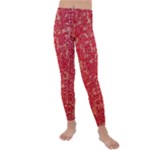 Chinese Hieroglyphs Patterns, Chinese Ornaments, Red Chinese Kids  Lightweight Velour Leggings