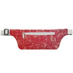 Chinese Hieroglyphs Patterns, Chinese Ornaments, Red Chinese Active Waist Bag