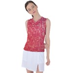Chinese Hieroglyphs Patterns, Chinese Ornaments, Red Chinese Women s Sleeveless Sports Top