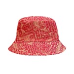 Chinese Hieroglyphs Patterns, Chinese Ornaments, Red Chinese Bucket Hat
