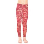 Chinese Hieroglyphs Patterns, Chinese Ornaments, Red Chinese Kids  Classic Winter Leggings