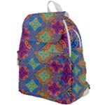 Colorful Floral Ornament, Floral Patterns Top Flap Backpack