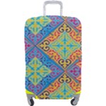 Colorful Floral Ornament, Floral Patterns Luggage Cover (Large)