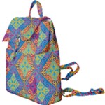 Colorful Floral Ornament, Floral Patterns Buckle Everyday Backpack