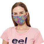 Colorful Floral Ornament, Floral Patterns Crease Cloth Face Mask (Adult)