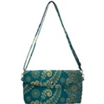 European Pattern, Blue, Desenho, Retro, Style Removable Strap Clutch Bag