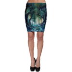 Trees Forest Mystical Forest Background Landscape Nature Bodycon Skirt