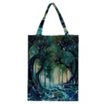 Trees Forest Mystical Forest Background Landscape Nature Classic Tote Bag