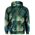 Trees Forest Mystical Forest Background Landscape Nature Men s Core Hoodie