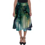 Trees Forest Mystical Forest Background Landscape Nature Perfect Length Midi Skirt