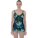 Trees Forest Mystical Forest Background Landscape Nature Tie Front Two Piece Tankini