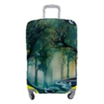 Trees Forest Mystical Forest Background Landscape Nature Luggage Cover (Small)