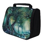 Trees Forest Mystical Forest Background Landscape Nature Full Print Travel Pouch (Small)