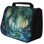 Trees Forest Mystical Forest Background Landscape Nature Full Print Travel Pouch (Big)