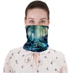 Trees Forest Mystical Forest Background Landscape Nature Face Covering Bandana (Adult)