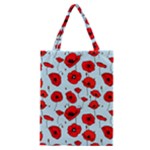 Poppies Flowers Red Seamless Pattern Classic Tote Bag