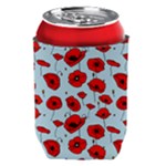 Poppies Flowers Red Seamless Pattern Can Holder