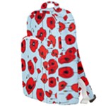 Poppies Flowers Red Seamless Pattern Double Compartment Backpack