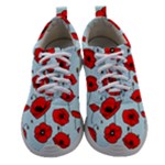 Poppies Flowers Red Seamless Pattern Women Athletic Shoes