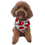 Poppies Flowers Red Seamless Pattern Dog Sweater