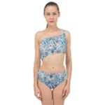 Floral Background Wallpaper Flowers Bouquet Leaves Herbarium Seamless Flora Bloom Spliced Up Two Piece Swimsuit