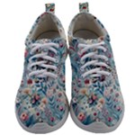 Floral Background Wallpaper Flowers Bouquet Leaves Herbarium Seamless Flora Bloom Mens Athletic Shoes