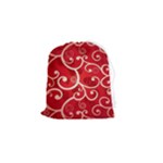 Patterns, Corazones, Texture, Red, Drawstring Pouch (Small)