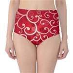 Patterns, Corazones, Texture, Red, Classic High-Waist Bikini Bottoms