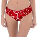 Patterns, Corazones, Texture, Red, Reversible Classic Bikini Bottoms