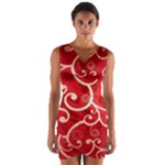 Patterns, Corazones, Texture, Red, Wrap Front Bodycon Dress