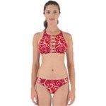 Patterns, Corazones, Texture, Red, Perfectly Cut Out Bikini Set