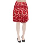 Patterns, Corazones, Texture, Red, Pleated Skirt