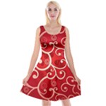 Patterns, Corazones, Texture, Red, Reversible Velvet Sleeveless Dress