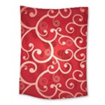 Patterns, Corazones, Texture, Red, Medium Tapestry