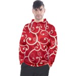 Patterns, Corazones, Texture, Red, Men s Pullover Hoodie