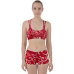 Patterns, Corazones, Texture, Red, Perfect Fit Gym Set