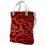 Patterns, Corazones, Texture, Red, Canvas Messenger Bag
