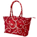 Patterns, Corazones, Texture, Red, Canvas Shoulder Bag