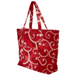 Patterns, Corazones, Texture, Red, Zip Up Canvas Bag